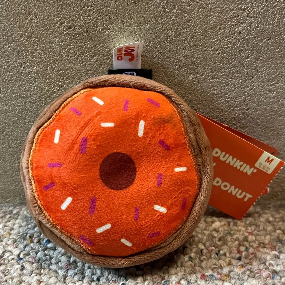 🆕 Dunkin Donuts x Bark Pumpkin Donut Scented Dog Toy